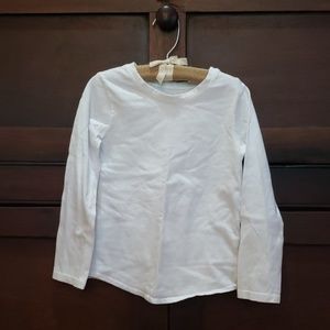 L/s white tee shirt